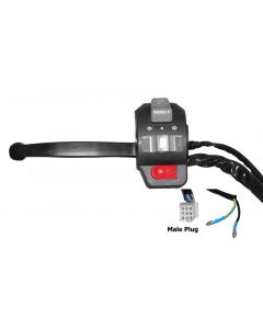 Brake Lever Controller - Left controller with switches and brake lever (Male Plug)