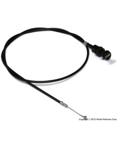 Choke Cable - 43.5 inches w/straight non-threaded end
