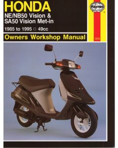 Honda NE/NB50 Vision and SA50 Vision Met-in Scooter Haynes Repair Manual for 1985 thru 1995 (excludes NT50 Mini Vision models)