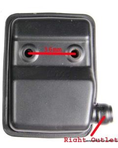 Exhaust (Right Outlet Version) - 22/26cc, 2-cycle