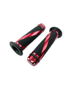 Grip Set - MYK Universal aluminum grips (7/8 handlebar) - Red