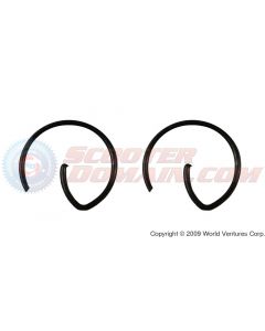 Piston Wrist Pin Clips (Set of 2) - QMB, 49/50cc