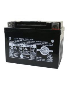 Battery - Universal Parts 12V 3AH, YTX4L-BS - Factory Activated