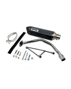 Exhaust Performance MMG with Carbon Fiber Finish for 150cc 4-Stroke Longcase Chinese Scooters 