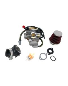 150cc Carburetor for GY6 4 Stroke Engines Electric Choke Motorcycle Scooter 152QMJ 157QMI with Air F