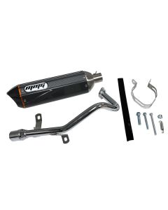 Exhaust Performance MMG for 50cc 4 Stroke Chinese Scooters with Carbon Fiber Finish