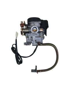 Carburetor - CVK 19M (PD19J), w/accelerator pump for 139QMB 49cc Gas Scooters
