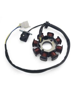 Stator / Magneto - Female Plug w/3 total wires - QMB, 49/50cc