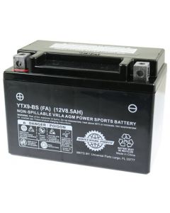 Battery - Universal Parts 12V 8.5AH, YTX9-BS - Factory Activated
