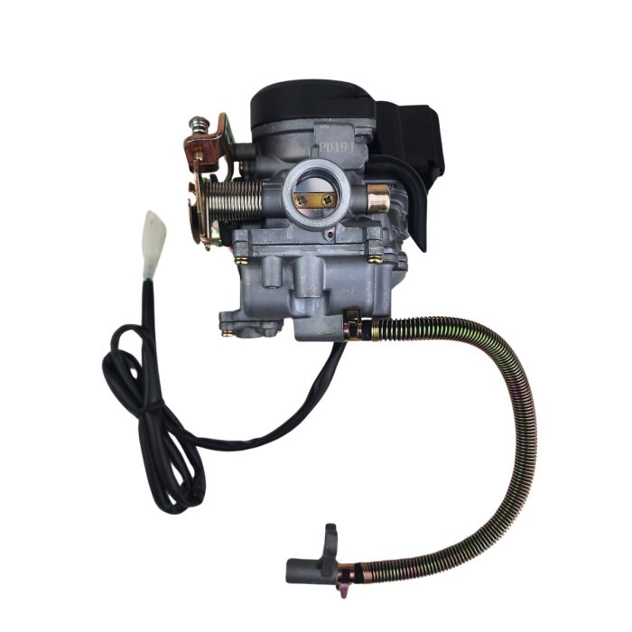 Carburetor - CVK 19M (PD19J), w/accelerator pump for 139QMB 49cc Gas Scooters